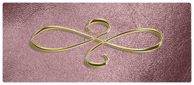 DNSEMP-L-601-GD-SH-Or Gold Scroll Shimmer Orchid
